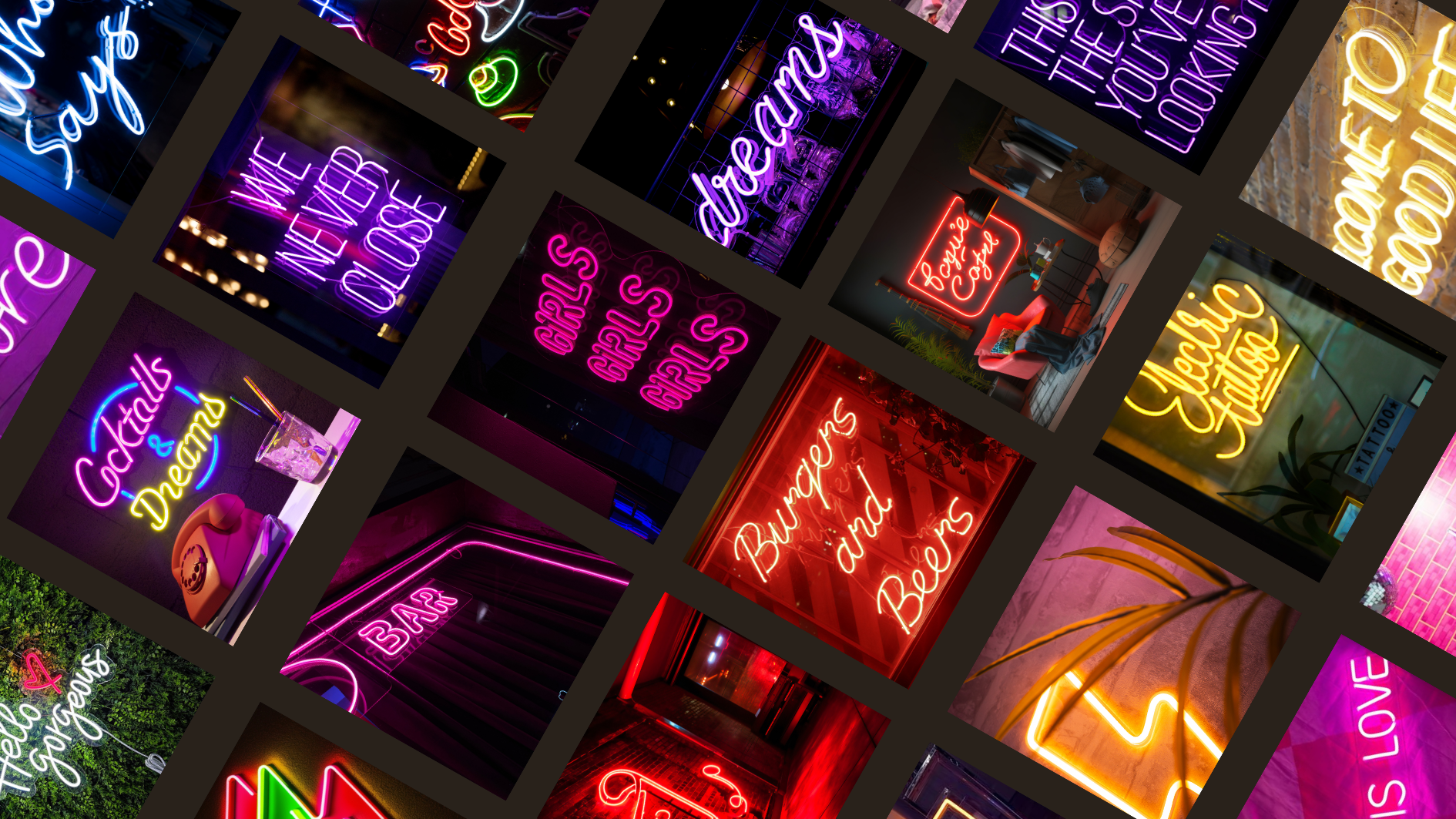 Neon Schilder für Wand LED Schrift Leuchtschrift Neon Sign