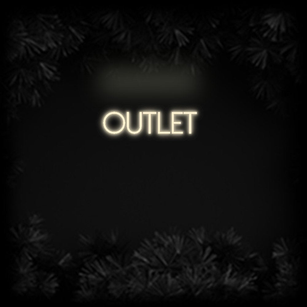 Konfiguriertes Neonschild: Outlet - Official Neon - led neon schild schriftzug personalisiert