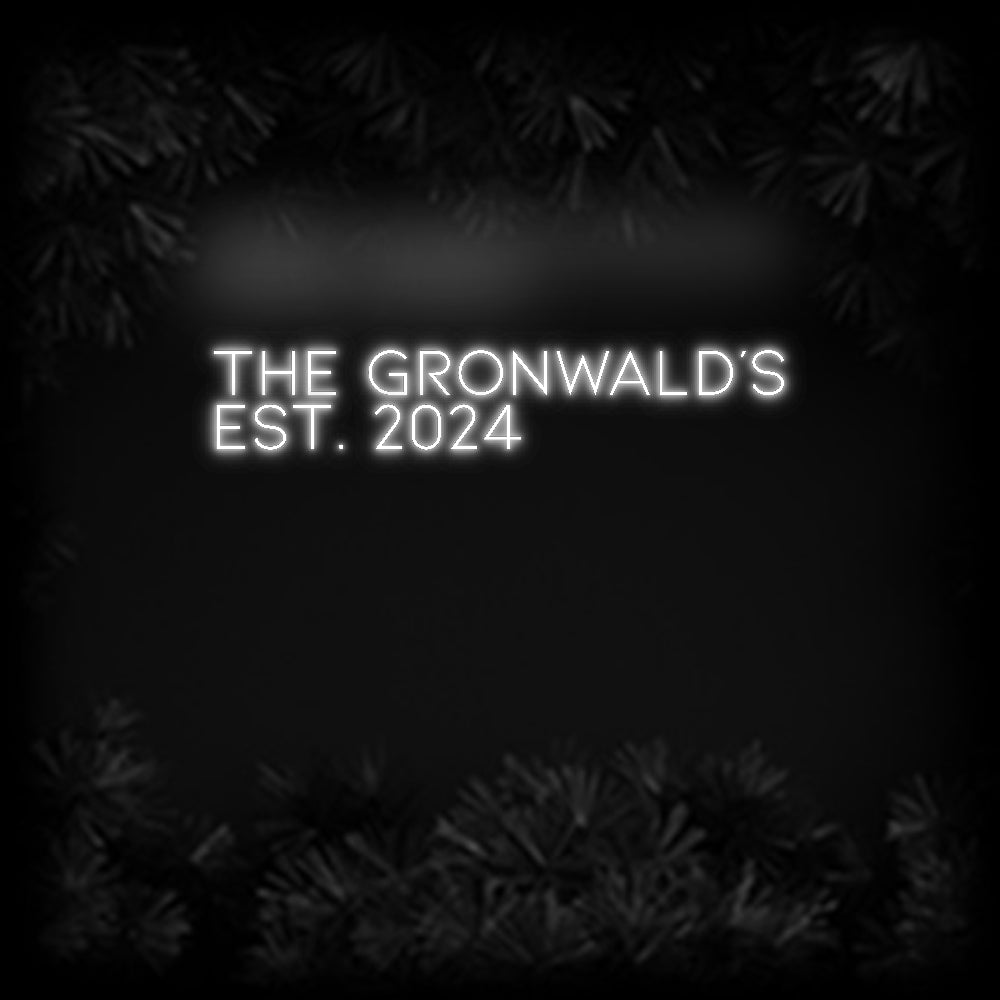 Konfiguriertes Neonschild: THE GRONWALD‘... - Official Neon - led neon schild schriftzug personalisiert