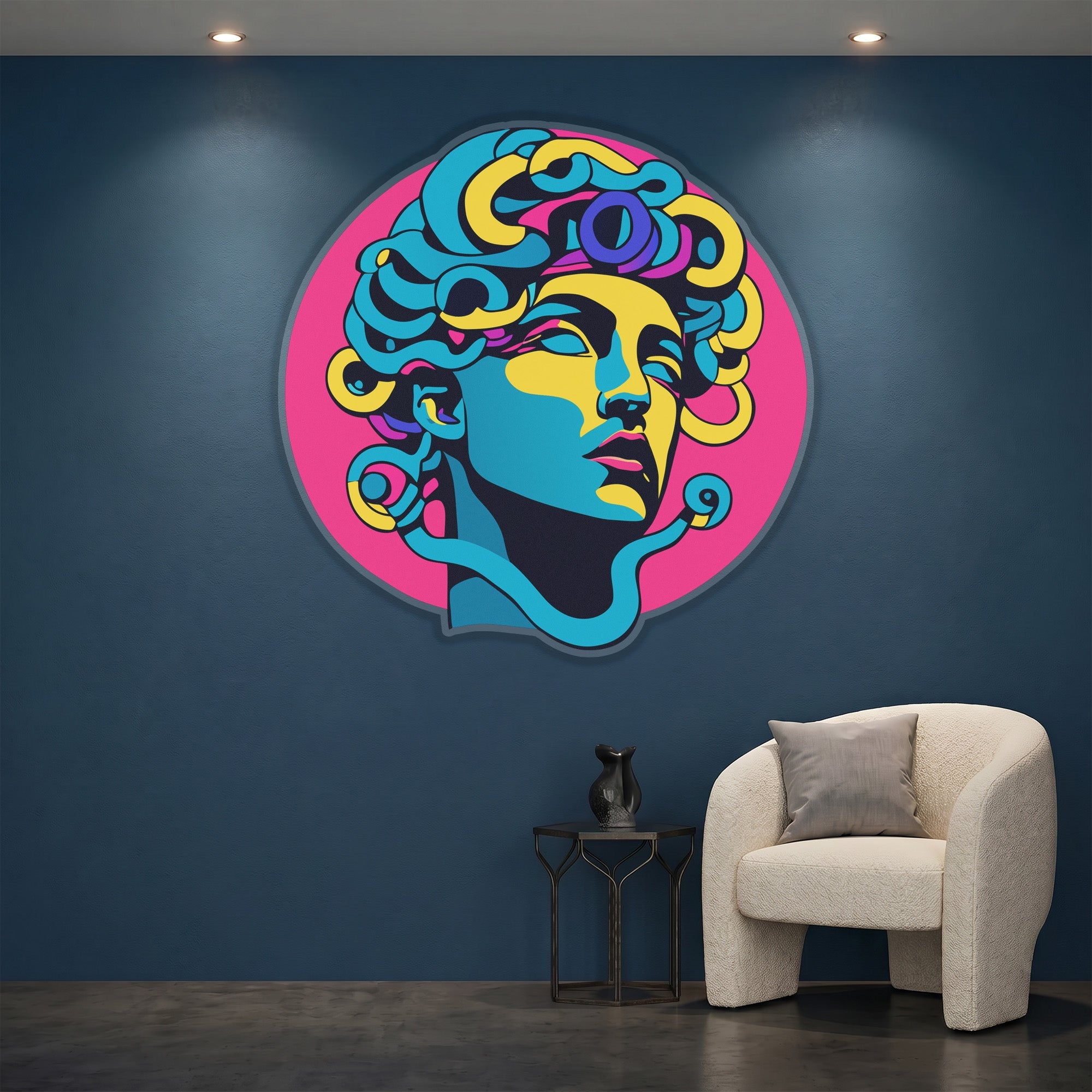Acrylglasbild - Medusa - UV Druck - Official Neon - led neon schild schriftzug personalisiert