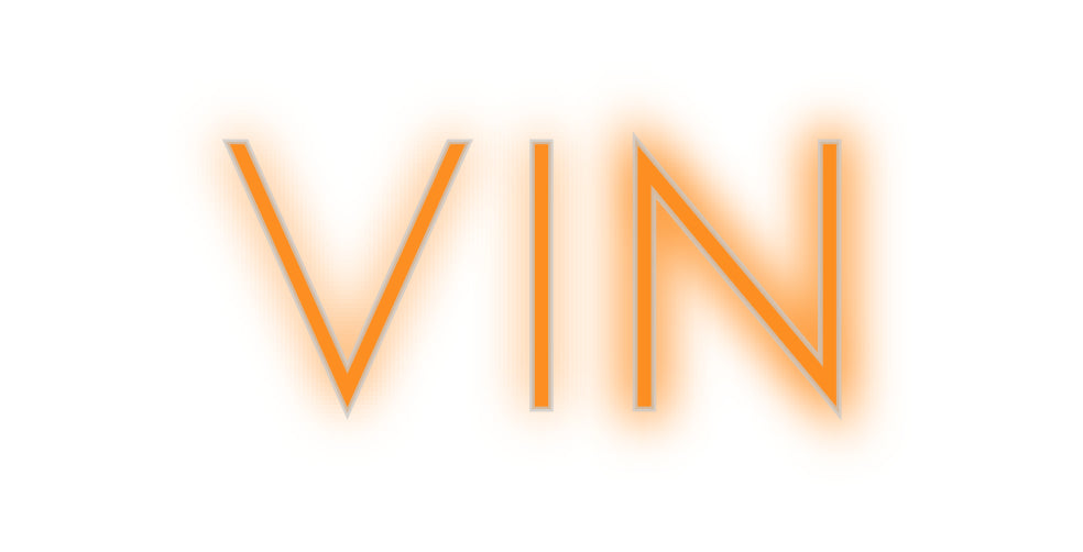 Konfiguriertes Neonschild: VIN