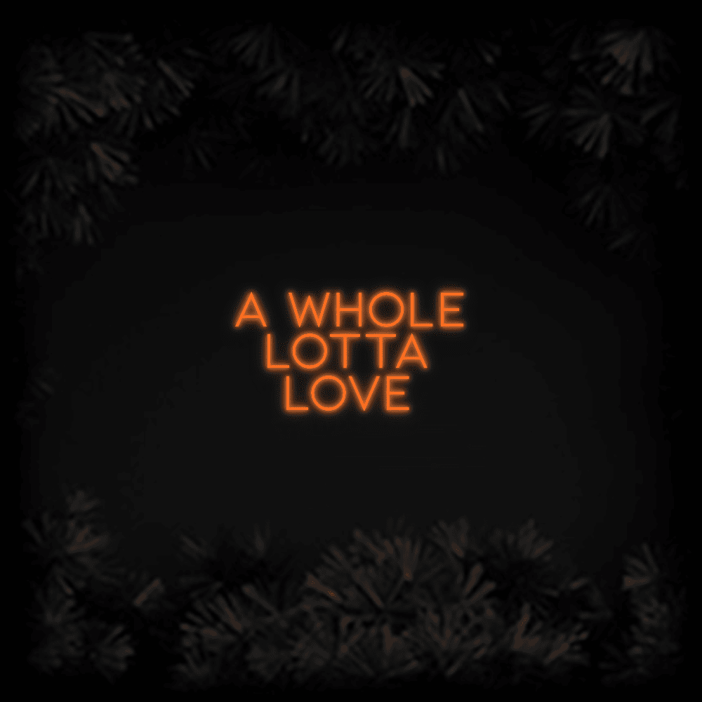 Konfiguriertes LED - Neonschild: A Whole Lotta L... - Official Neon - led neon schild schriftzug personalisiert