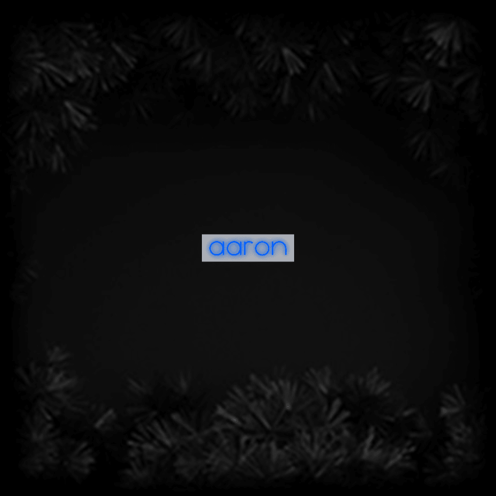 Konfiguriertes LED-Neonschild: aaron - Official Neon - led neon schild schriftzug personalisiert