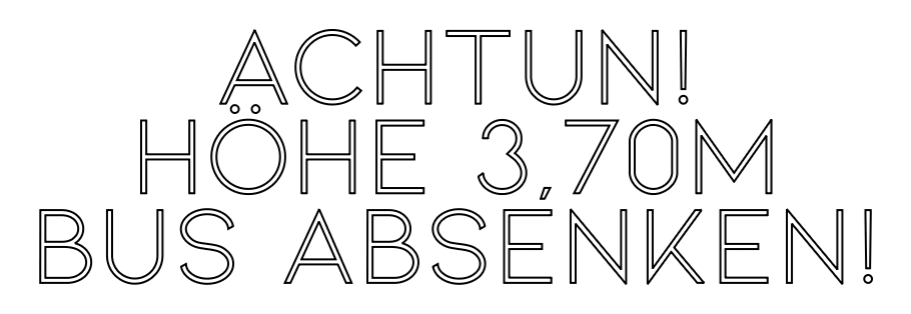 Konfiguriertes LED - Neonschild: Achtun! Höhe 3,... - Official Neon - led neon schild schriftzug personalisiert