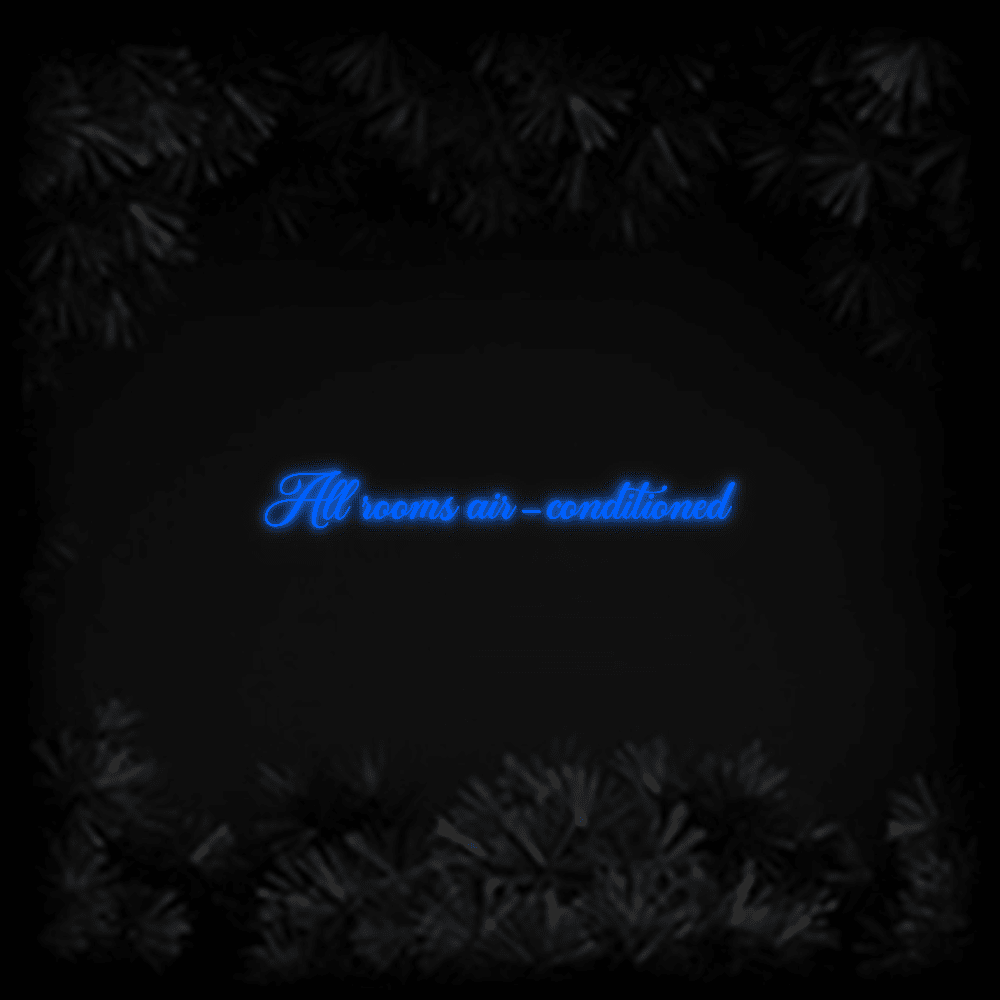 Konfiguriertes LED-Neonschild: All rooms air-c... - Official Neon - led neon schild schriftzug personalisiert