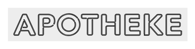 Konfiguriertes LED - Neonschild: APOTHEKE - Official Neon - led neon schild schriftzug personalisiert