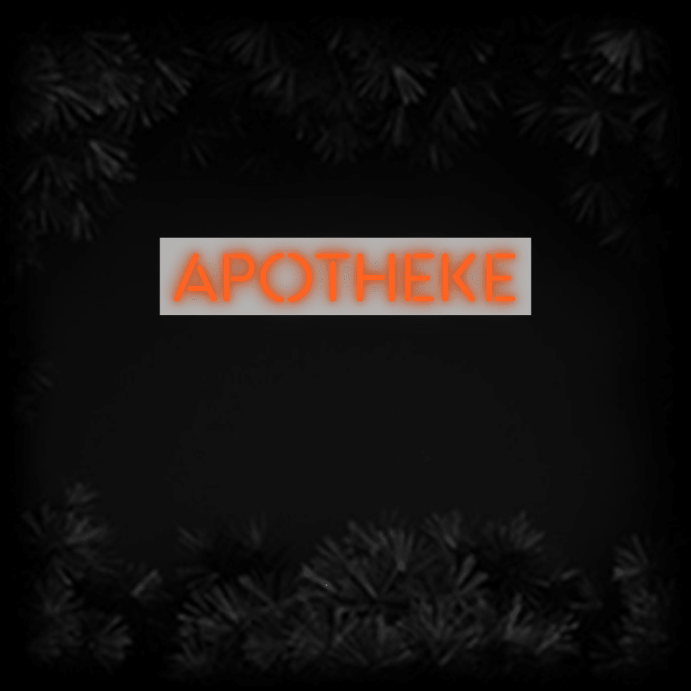 Konfiguriertes LED - Neonschild: APOTHEKE - Official Neon - led neon schild schriftzug personalisiert