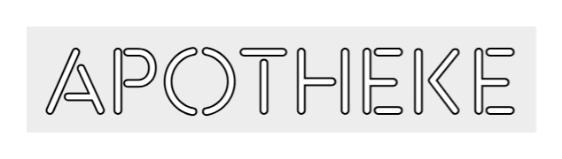 Konfiguriertes LED - Neonschild: APOTHEKE - Official Neon - led neon schild schriftzug personalisiert