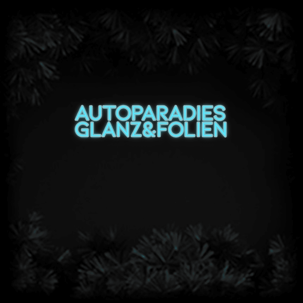 Konfiguriertes LED - Neonschild: AutoParadies Gl... - Official Neon - led neon schild schriftzug personalisiert