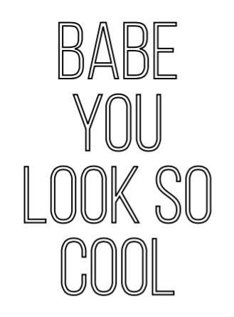 Konfiguriertes LED-Neonschild: BABE YOU LOOK S... - Official Neon - led neon schild schriftzug personalisiert