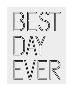 Konfiguriertes LED - Neonschild: BEST DAY EVER - Official Neon - led neon schild schriftzug personalisiert