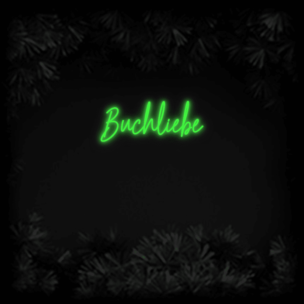 Konfiguriertes LED-Neonschild: Buchliebe - Official Neon - led neon schild schriftzug personalisiert
