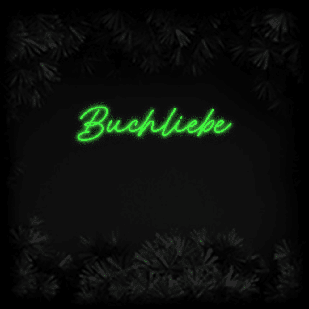 Konfiguriertes LED-Neonschild: Buchliebe - Official Neon - led neon schild schriftzug personalisiert