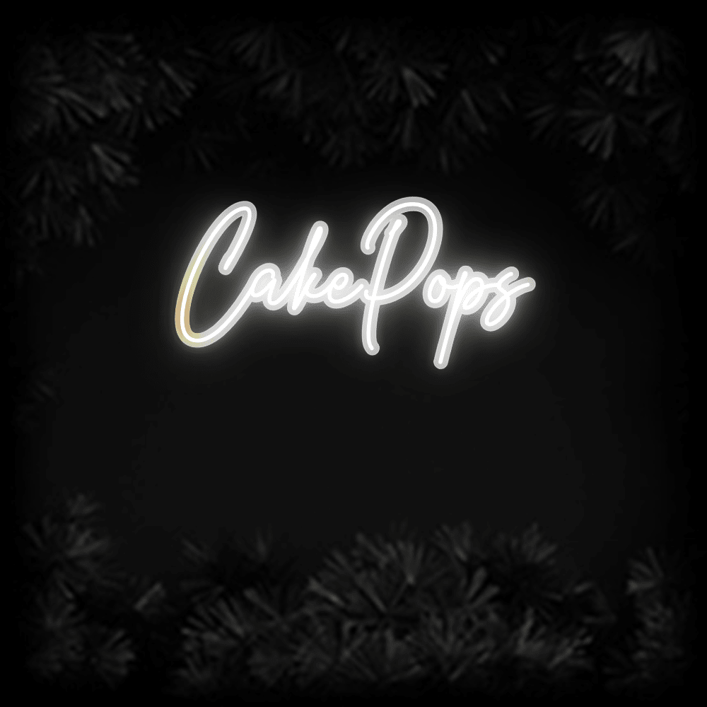 Konfiguriertes LED-Neonschild: CakePops - Official Neon - led neon schild schriftzug personalisiert