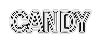 Konfiguriertes LED-Neonschild: CANDY - Official Neon - led neon schild schriftzug personalisiert