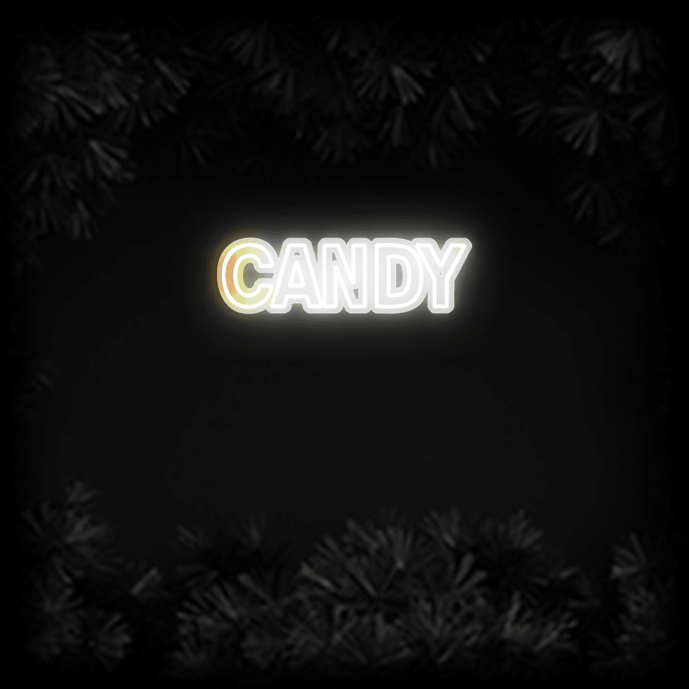 Konfiguriertes LED-Neonschild: CANDY - Official Neon - led neon schild schriftzug personalisiert