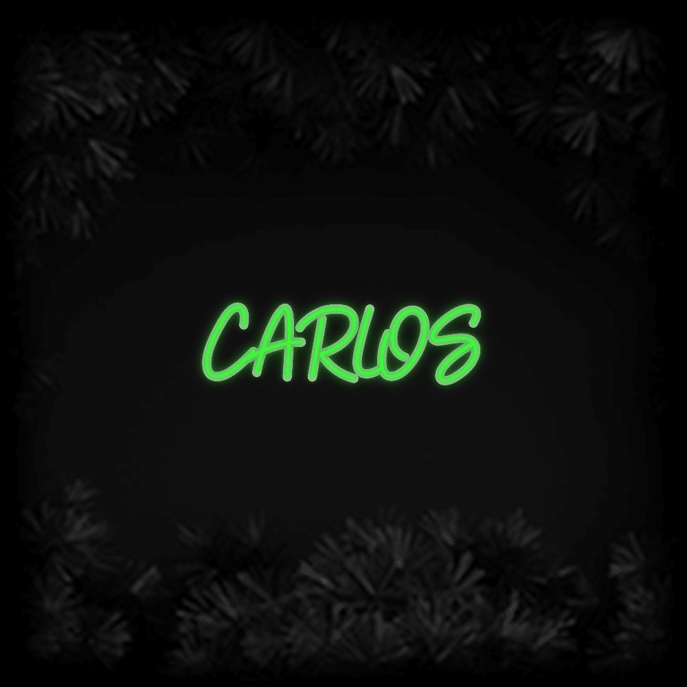 Konfiguriertes LED-Neonschild: CARLOS - Official Neon - led neon schild schriftzug personalisiert