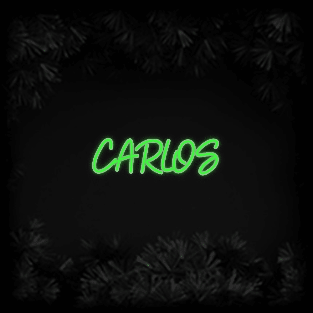 Konfiguriertes LED-Neonschild: CARLOS - Official Neon - led neon schild schriftzug personalisiert