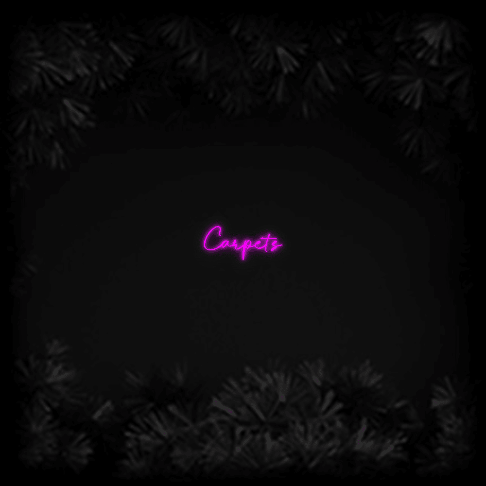 Konfiguriertes LED - Neonschild: Carpets - Official Neon - led neon schild schriftzug personalisiert