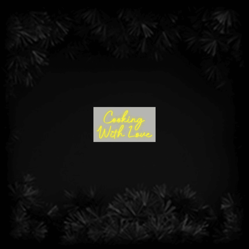 Konfiguriertes LED-Neonschild: Cooking With Lo... - Official Neon - led neon schild schriftzug personalisiert