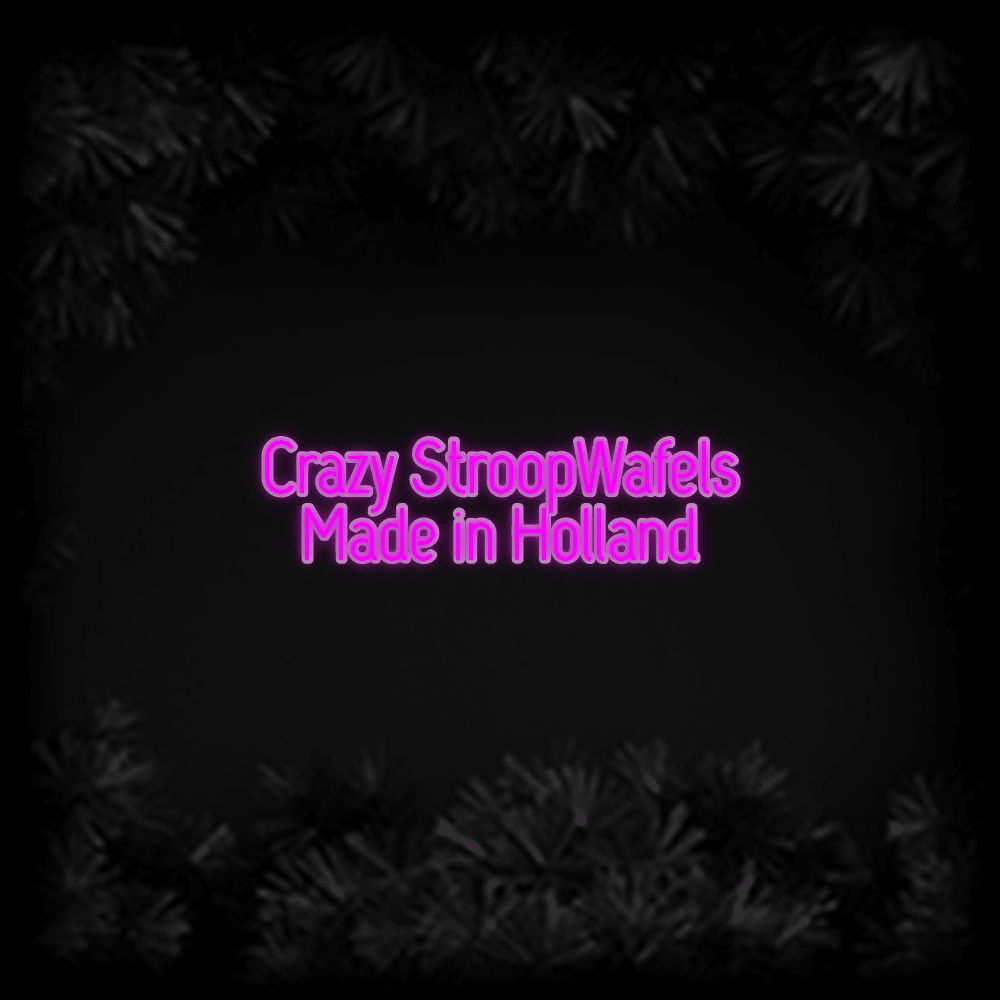 Konfiguriertes LED - Neonschild: Crazy StroopWaf... - Official Neon - led neon schild schriftzug personalisiert