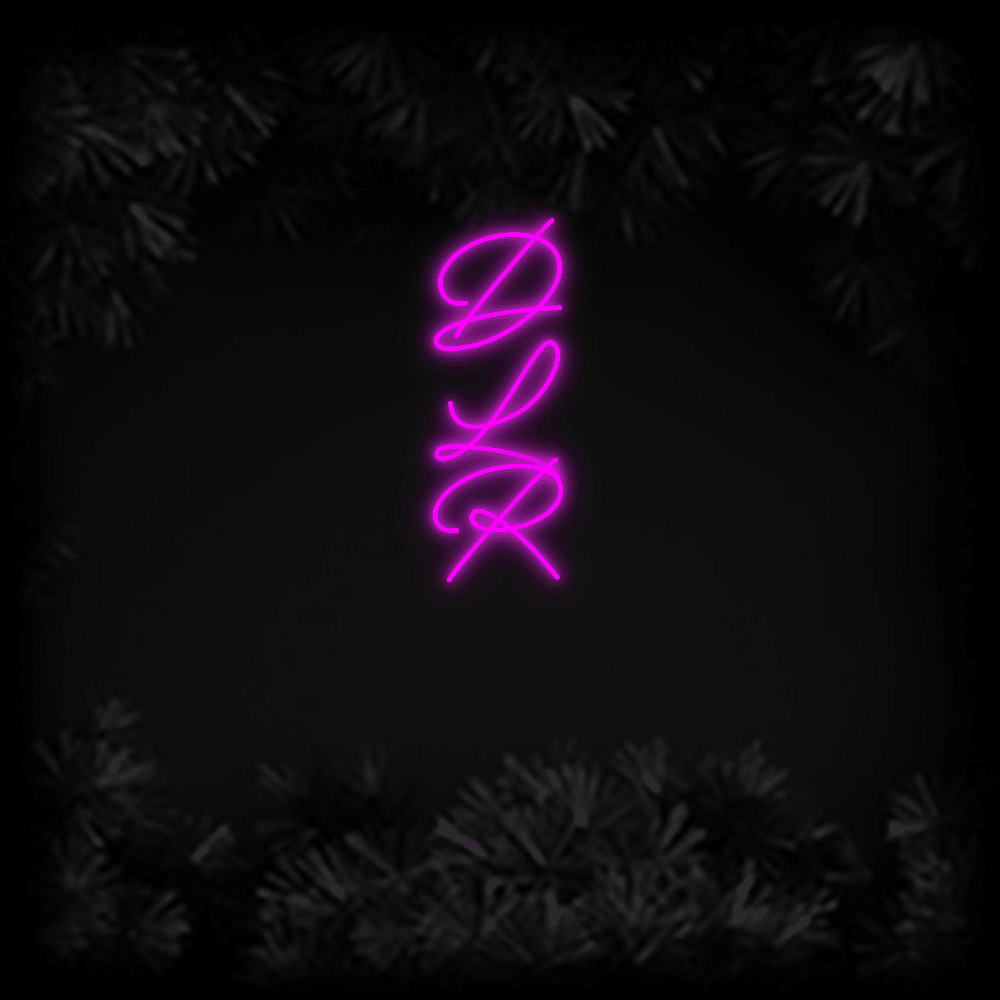 Konfiguriertes LED-Neonschild: D L R - Official Neon - led neon schild schriftzug personalisiert