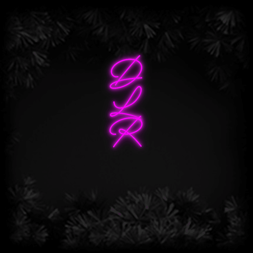 Konfiguriertes LED-Neonschild: D L R - Official Neon - led neon schild schriftzug personalisiert