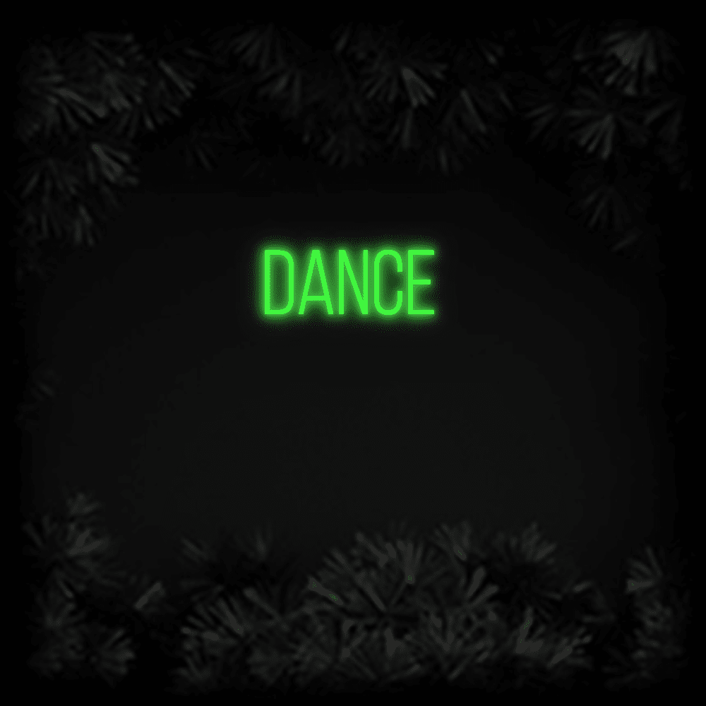 Konfiguriertes LED - Neonschild: Dance - Official Neon - led neon schild schriftzug personalisiert