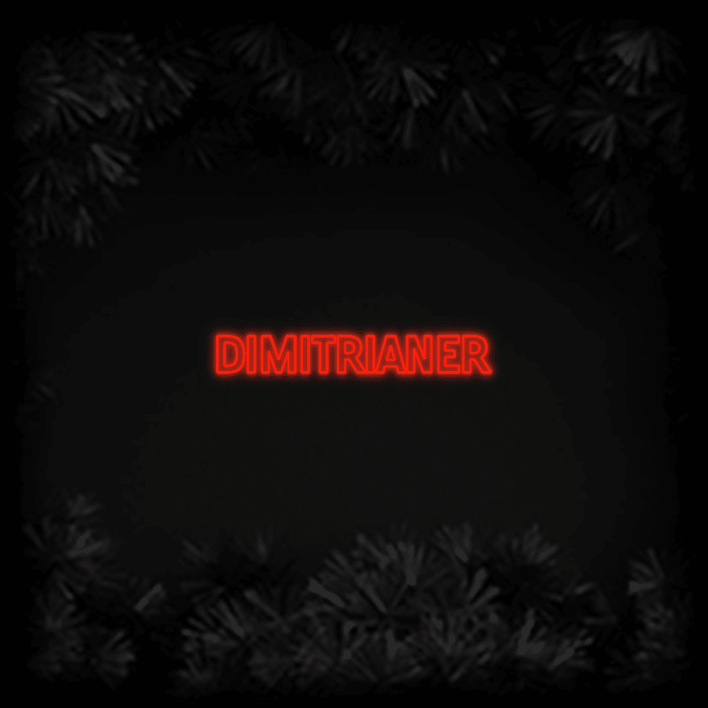 Konfiguriertes LED - Neonschild: DIMITRIANER - Official Neon - led neon schild schriftzug personalisiert