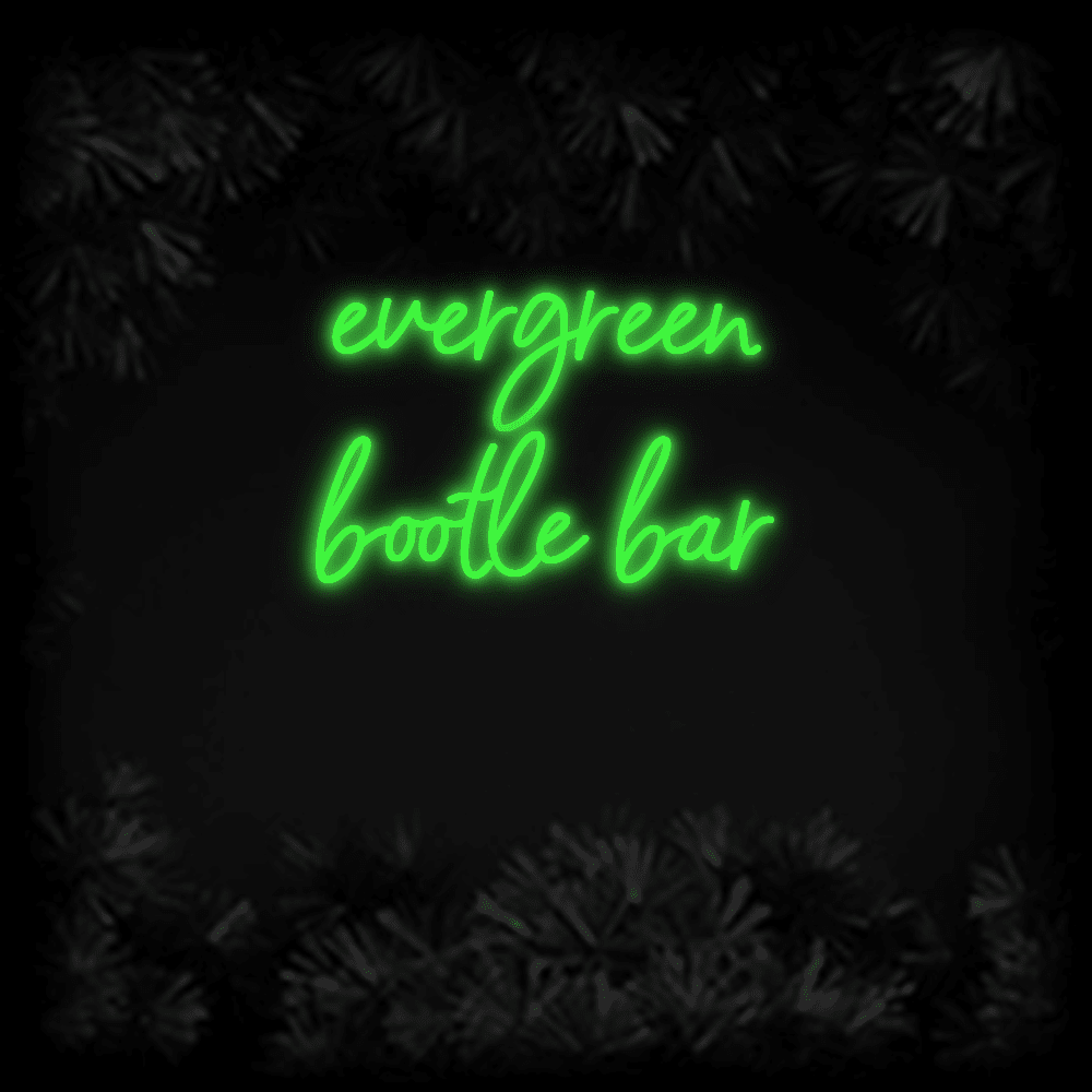 Konfiguriertes LED-Neonschild: evergreen bootl... - Official Neon - led neon schild schriftzug personalisiert
