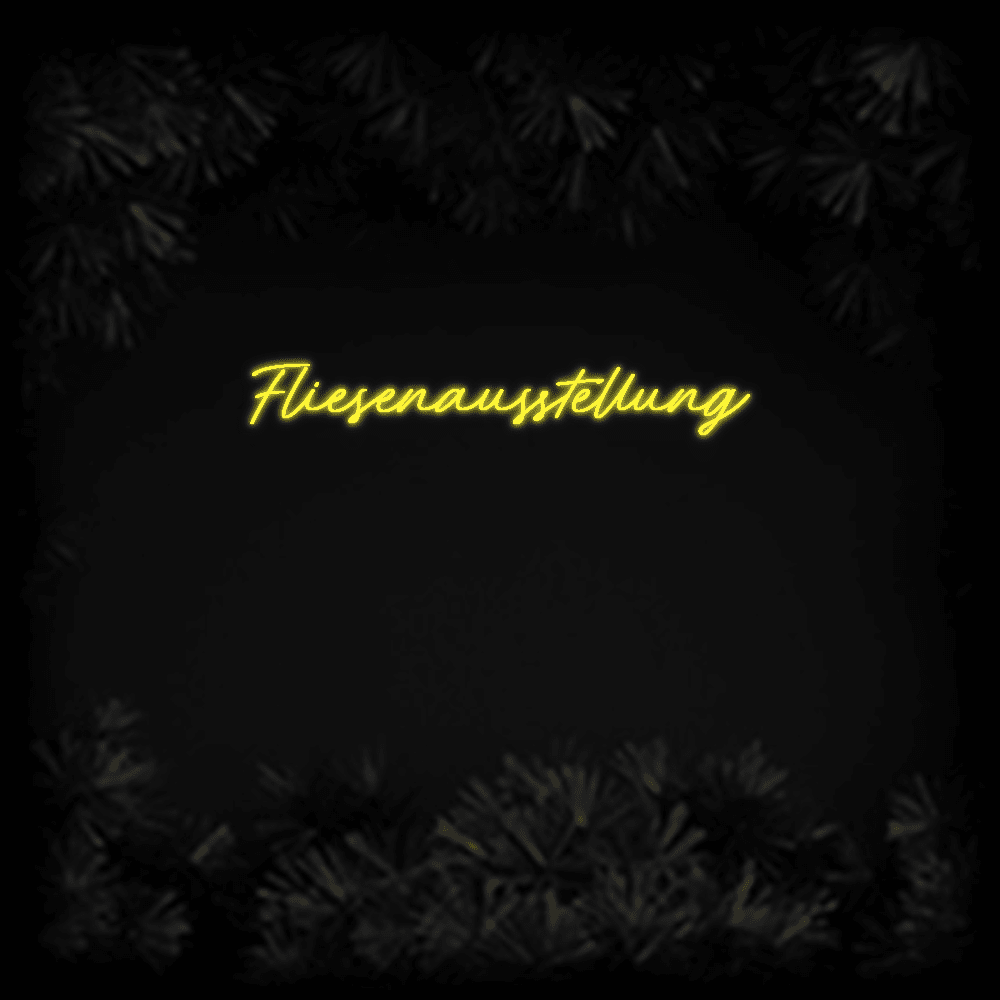 Konfiguriertes LED - Neonschild: Fliesenausstell... - Official Neon - led neon schild schriftzug personalisiert