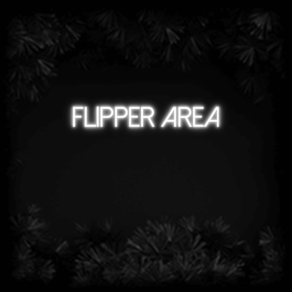 Konfiguriertes LED-Neonschild: Flipper Area - Official Neon - led neon schild schriftzug personalisiert