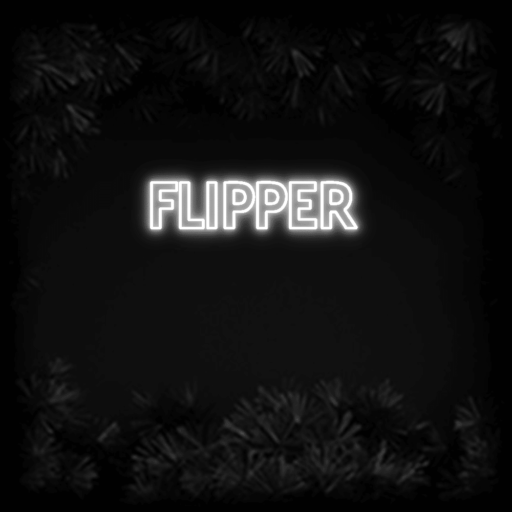 Konfiguriertes LED-Neonschild: flipper - Official Neon - led neon schild schriftzug personalisiert