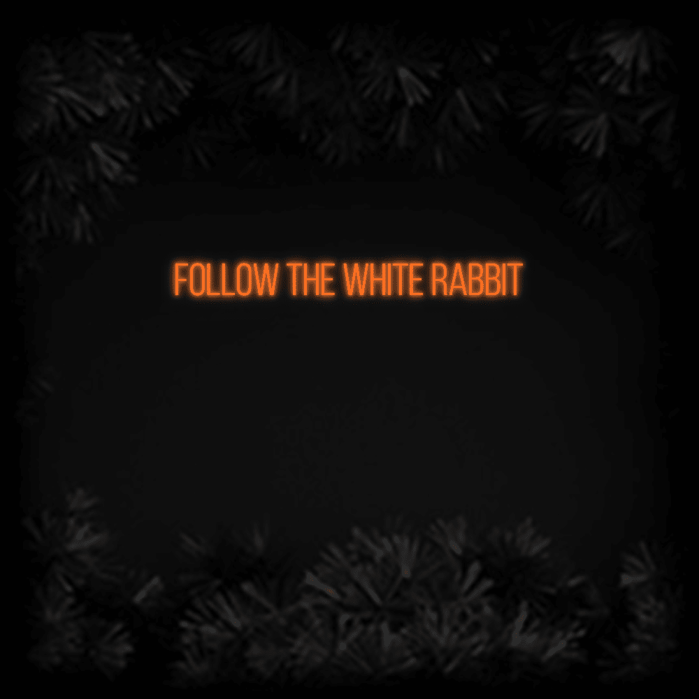 Konfiguriertes LED - Neonschild: FOLLOW THE WHIT... - Official Neon - led neon schild schriftzug personalisiert