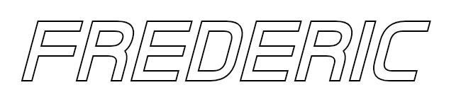 Konfiguriertes LED - Neonschild: FREDERIC - Official Neon - led neon schild schriftzug personalisiert