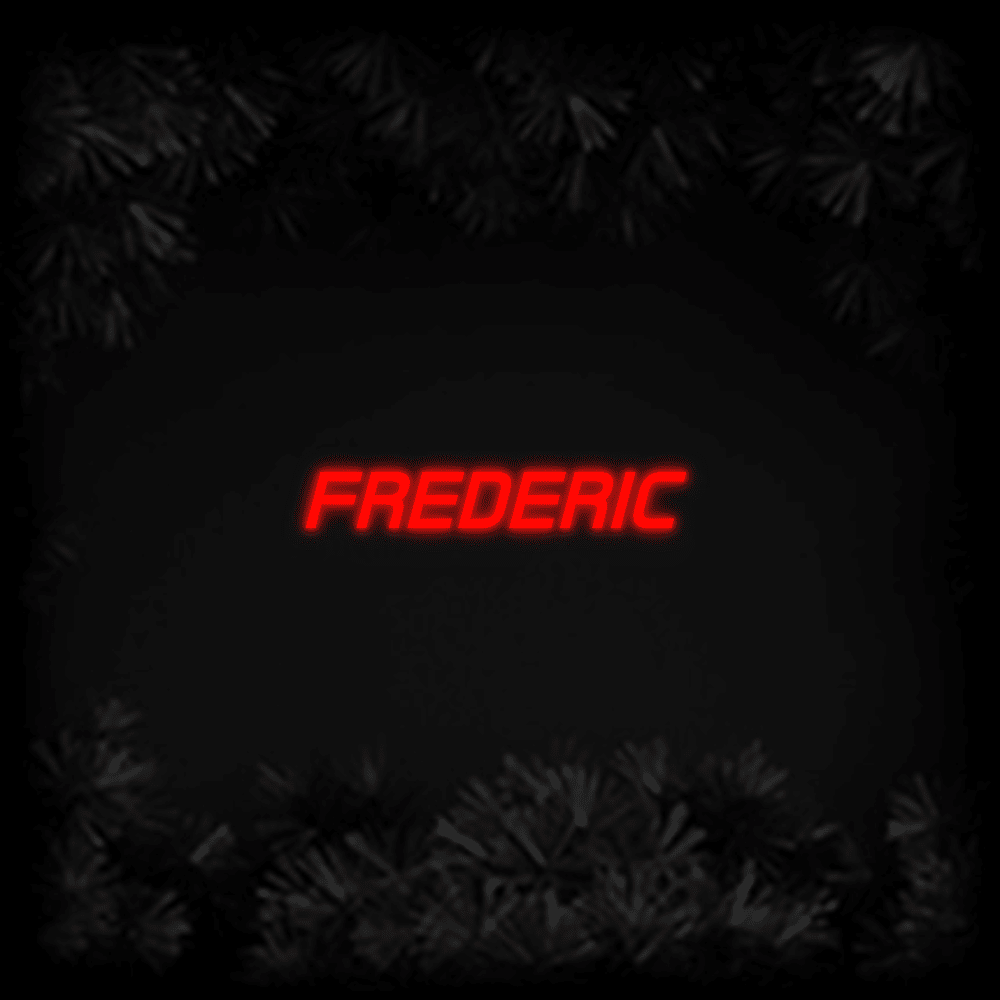 Konfiguriertes LED - Neonschild: FREDERIC - Official Neon - led neon schild schriftzug personalisiert