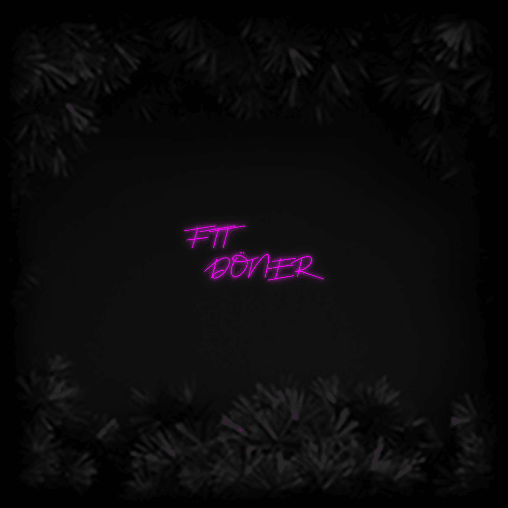 Konfiguriertes LED - Neonschild: FTT DÖNER - Official Neon - led neon schild schriftzug personalisiert
