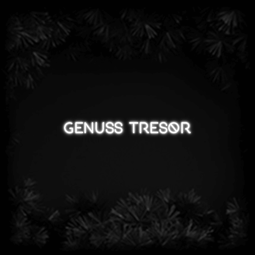 Konfiguriertes LED - Neonschild: Genuss Tresor - Official Neon - led neon schild schriftzug personalisiert