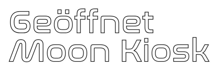 Konfiguriertes LED - Neonschild: Geöffnet Moon K... - Official Neon - led neon schild schriftzug personalisiert