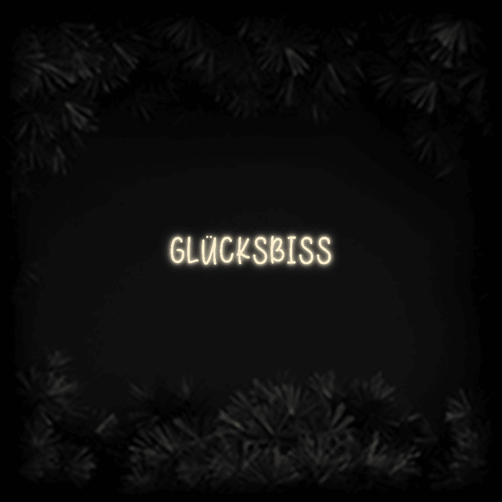 Konfiguriertes LED-Neonschild: GLÜCKSBISS - Official Neon - led neon schild schriftzug personalisiert