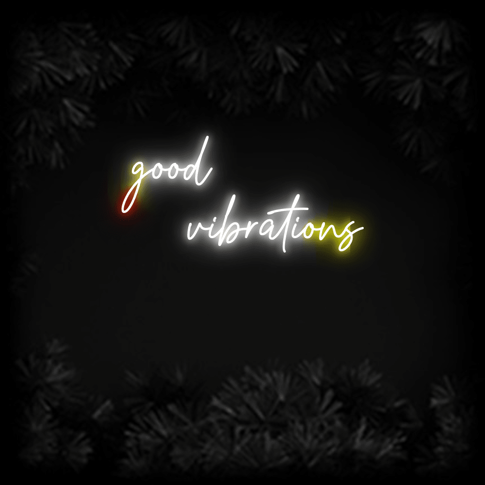 Konfiguriertes LED-Neonschild: good vibrations - Official Neon - led neon schild schriftzug personalisiert