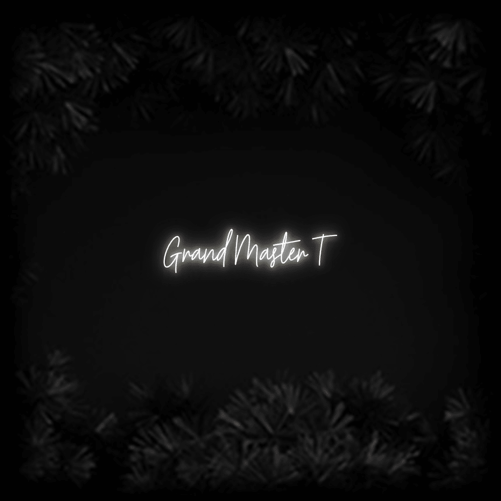 Konfiguriertes LED-Neonschild: Grand Master T - Official Neon - led neon schild schriftzug personalisiert