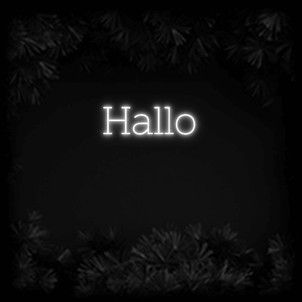 Konfiguriertes LED-Neonschild: Hallo - Official Neon - led neon schild schriftzug personalisiert
