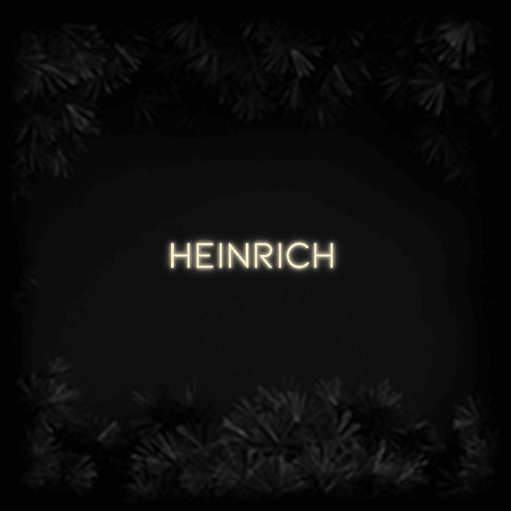 Konfiguriertes LED-Neonschild: Heinrich - Official Neon - led neon schild schriftzug personalisiert