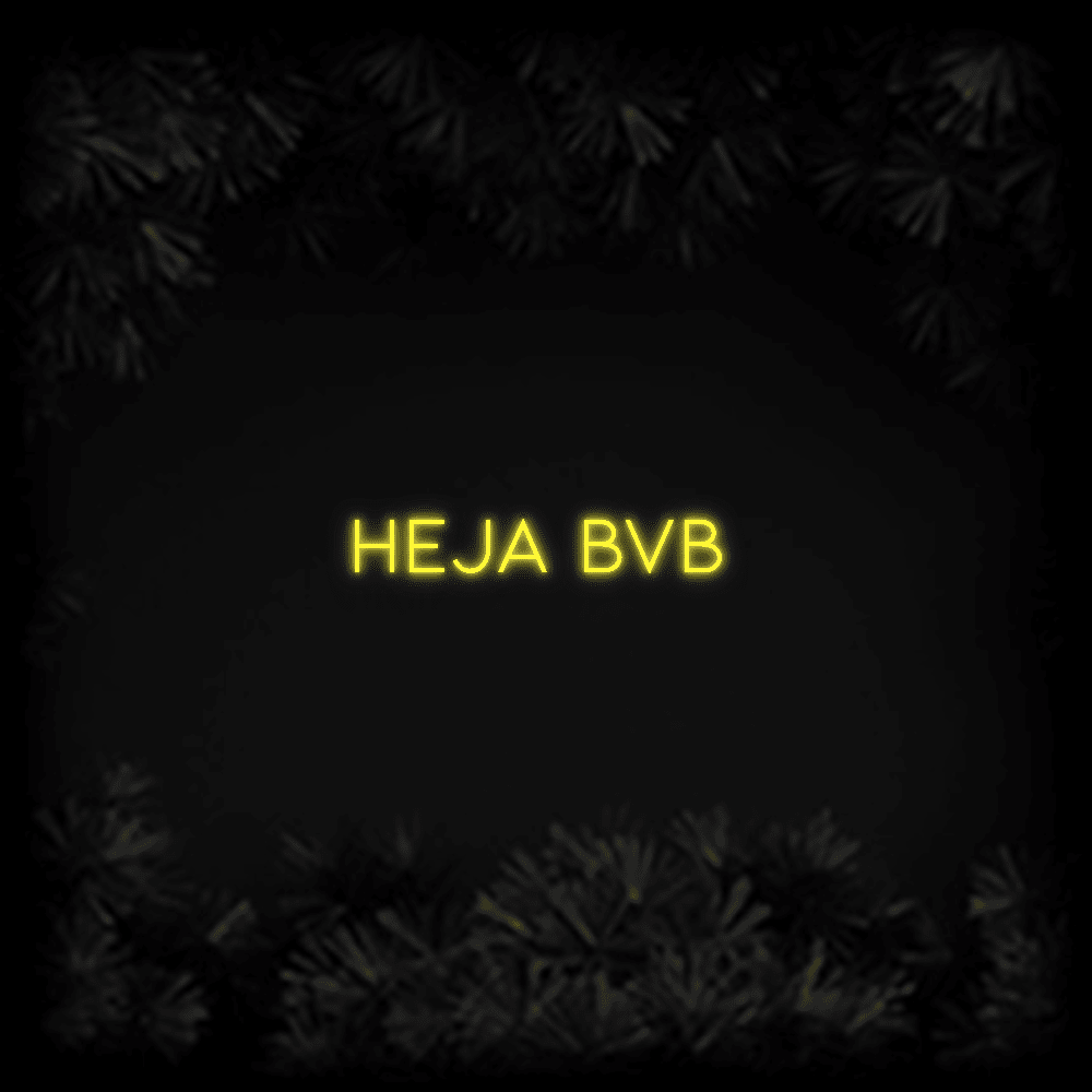 Konfiguriertes LED - Neonschild: HEJA BVB - Official Neon - led neon schild schriftzug personalisiert