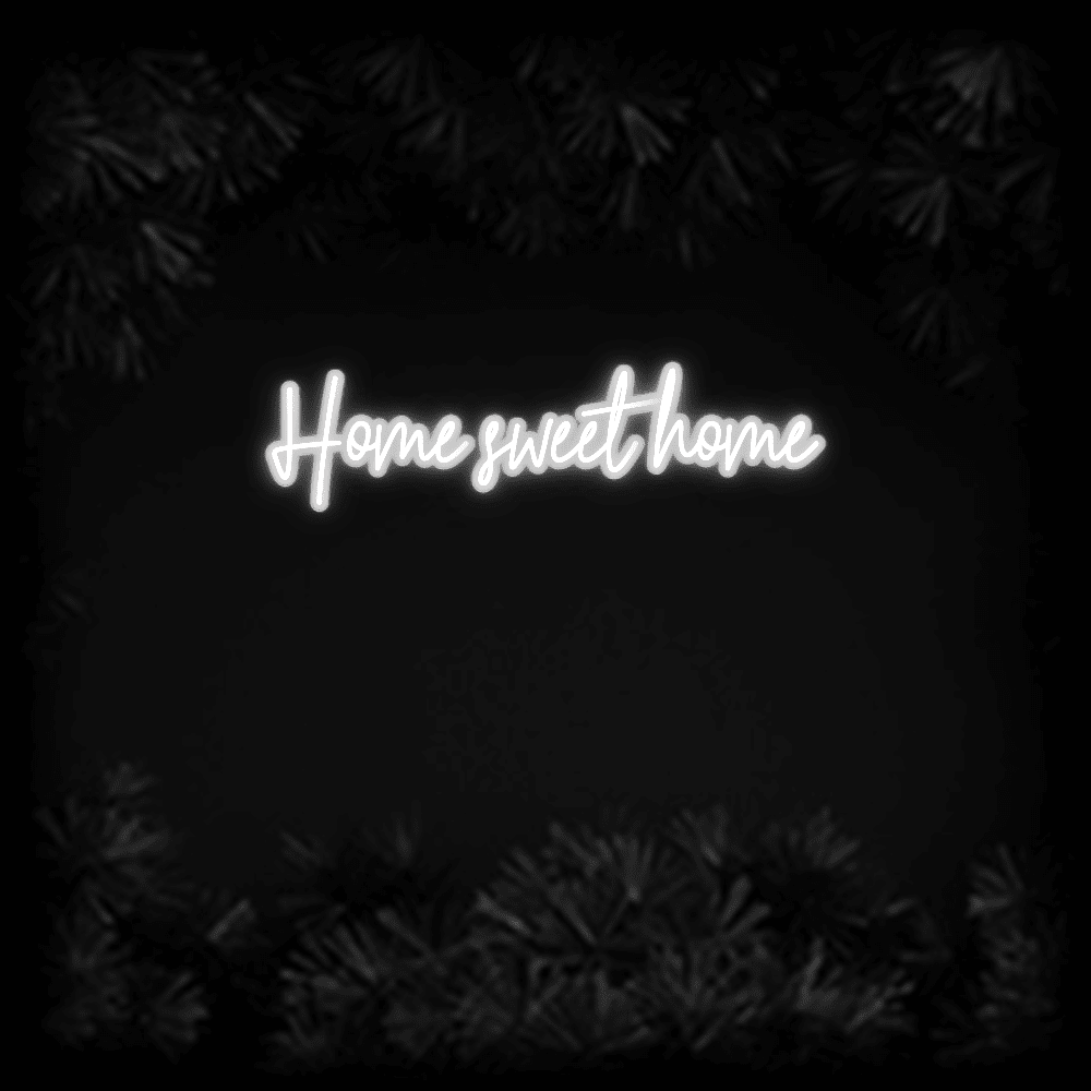 Konfiguriertes LED-Neonschild: Home sweet home - Official Neon - led neon schild schriftzug personalisiert