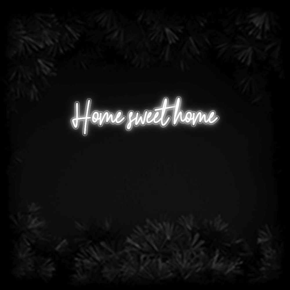 Konfiguriertes LED-Neonschild: Home sweet home - Official Neon - led neon schild schriftzug personalisiert