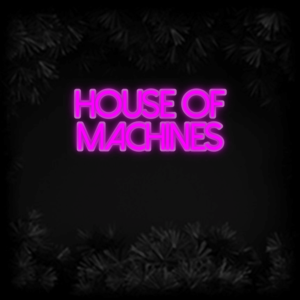 Konfiguriertes LED-Neonschild: House of Machin... - Official Neon - led neon schild schriftzug personalisiert