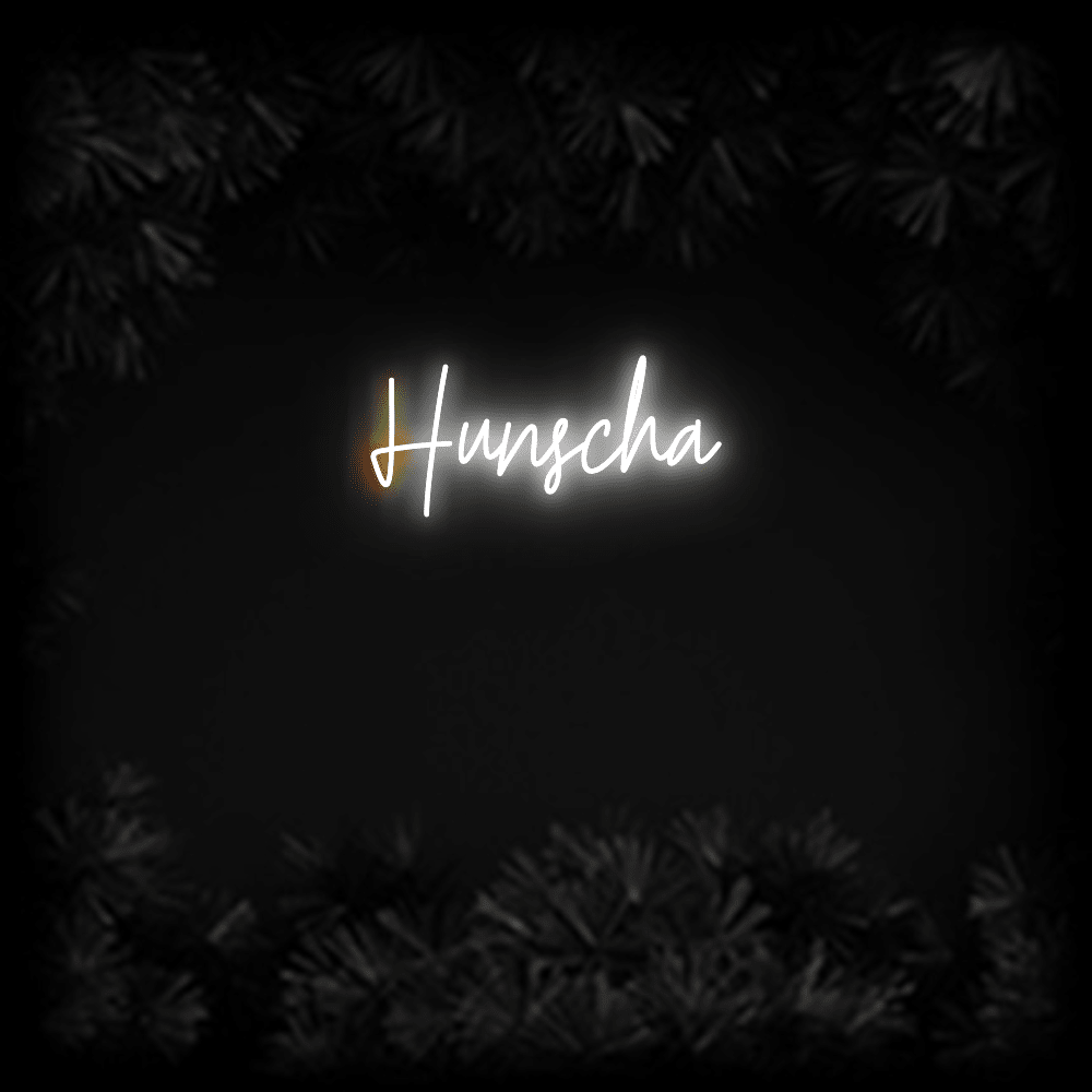 Konfiguriertes LED-Neonschild: Hunscha - Official Neon - led neon schild schriftzug personalisiert