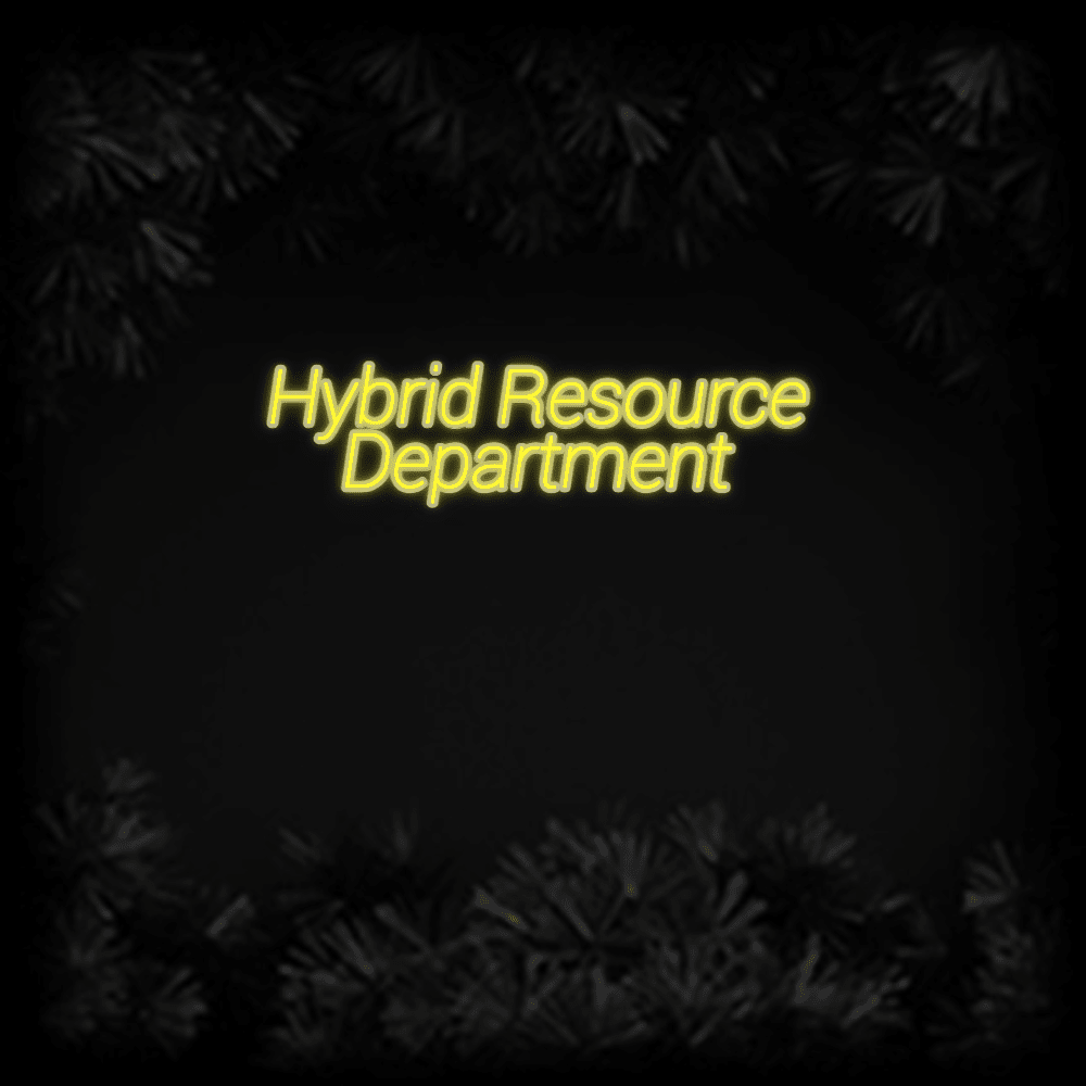 Konfiguriertes LED-Neonschild: Hybrid Resource... - Official Neon - led neon schild schriftzug personalisiert